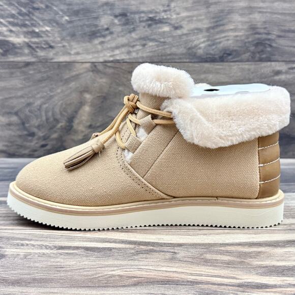 NIB Sanuk Cozy Vibe Mid SL Boots Booties 7M Tannin - Picture 8 of 12